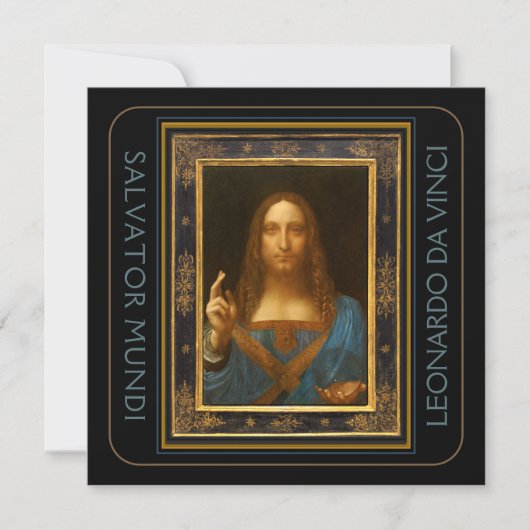 Carte Salvator Mundi 1500 Leonardo da Vinci (Devant)