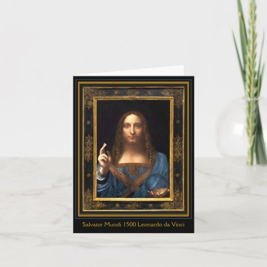 Carte Salvator Mundi 1500 Leonardo da Vinci (Devant)