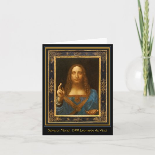Carte Salvator Mundi 1500 Leonardo da Vinci (Devant)