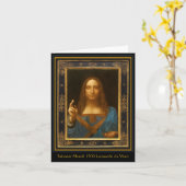 Carte Salvator Mundi 1500 Leonardo da Vinci (Fleur jaune)