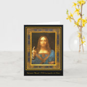 Carte Salvator Mundi by Leonardo da Vinci (Fleur jaune)