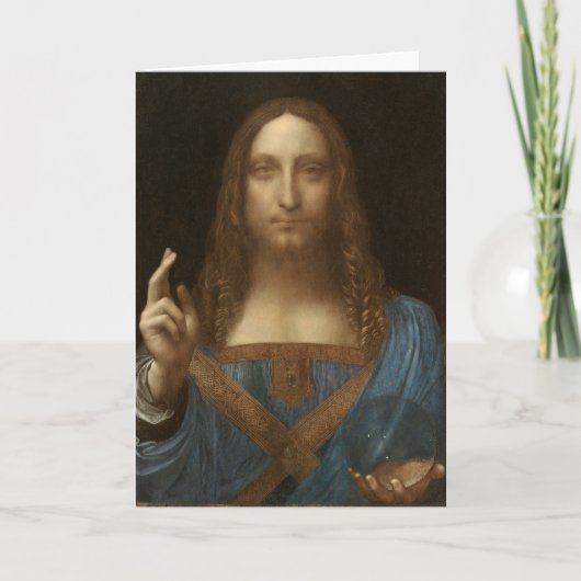 Carte Salvator Mundi de Léonard de Vinci (Jésus-Christ) (Devant)