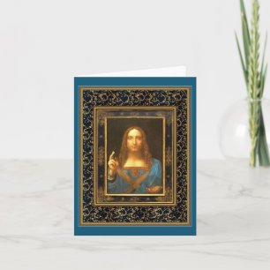 Carte Salvator Mundi par Leonardo da Vinci