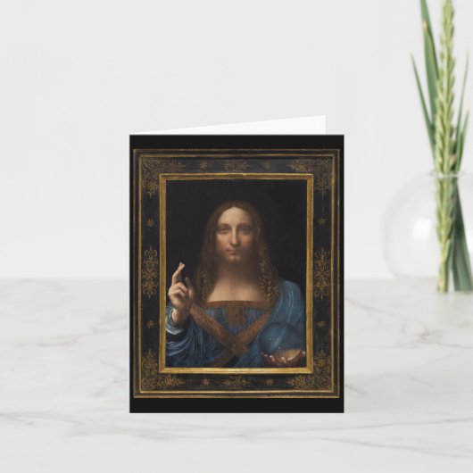 Carte Salvator Mundi par Leonardo da Vinci vers 1500 (Devant)