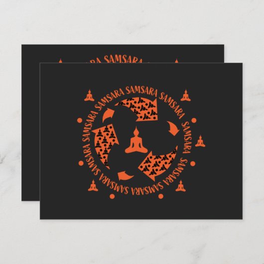 Carte Samara Bouddhist (Devant / Derrière)