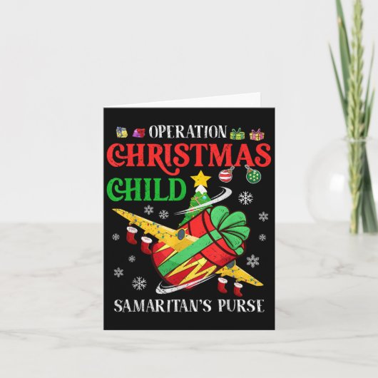Carte Samaritan's Purse Operation Christmas Child Funny (Devant)