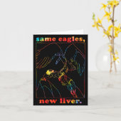 Carte Same Eagles New Liver Funny Apparel (Fleur jaune)