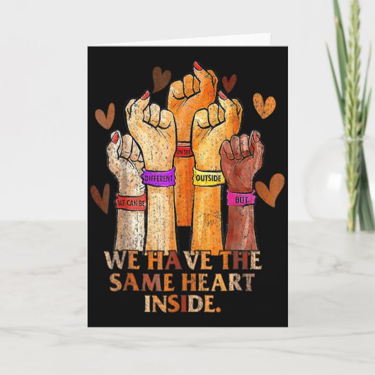 Carte Same Heart Black History Month Blm Melanin Pride W (Devant)