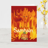 Carte Samhain (Fleur jaune)