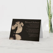 Carte Samhain avec Hibou Loup Corbeau et Lune Sabbat (Devant)