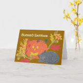 Carte Samhain béni (Fleur jaune)