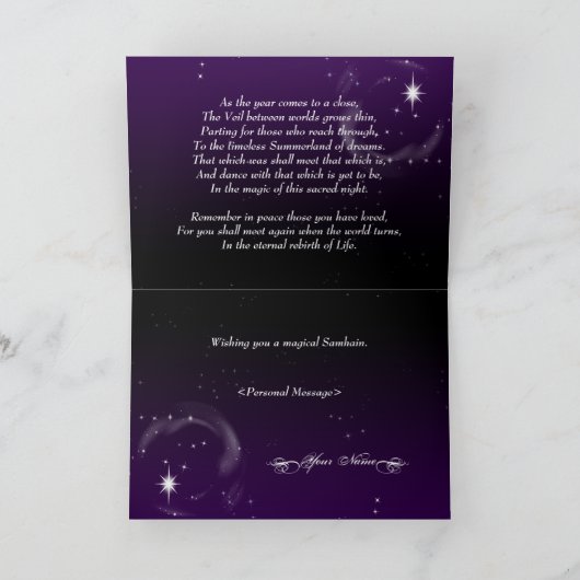 Carte Samhain Tidings (Intérieur)