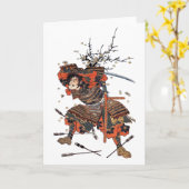 Carte Samouraïs (Fleur jaune)