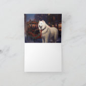 Carte Samoyed Christmas Festive Saison (Intérieur)