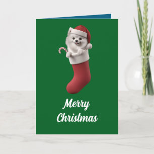 Carte Samoyed Christmas Stocking