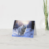 Carte Samoyed Let It Snow Christmas (Devant)