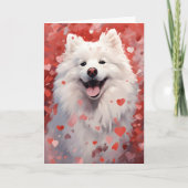 Carte Samoyed Valentines (Devant)