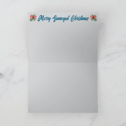 Carte Samoyeds et Snowman (Intérieur)