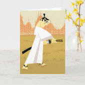 Carte Samurai Jack Dessiner l'épée (Fleur jaune)