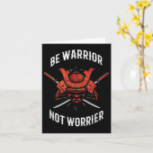 Carte Samurai Motivation, Musashi Srit  (Fleur jaune)