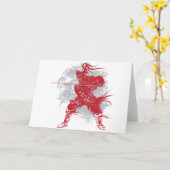 Carte Samurai Pose (Fleur jaune)