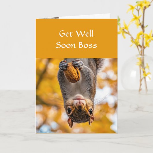 Carte S'Amuser Bientôt Boss S'Amuser À L'Écureuil Vers L (Fleur jaune)