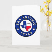Carte San Antonio Texas (Fleur jaune)