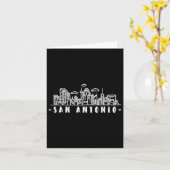 Carte San Antonio Texas Skyline Tx Fierté (Fleur jaune)