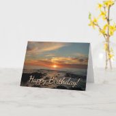 Carte San Diego Sunset II California Seascape (Fleur jaune)