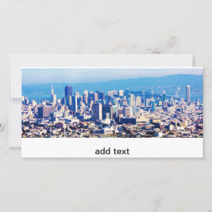 Carte San Francisco City View Panoramique