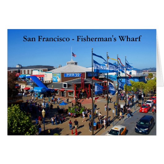Carte San Francisco Pier 39 #12-2 (Devant horizontal)