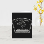 Carte San Juan River New Mexico Fly Fishing Shirt (Fleur jaune)