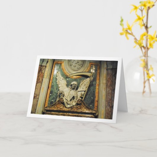 Carte San Pietro in Vincoli, Grim Reaper Statue, Rome (Fleur jaune)