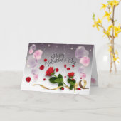 Carte san Valentín con corazones de burbujas (Fleur jaune)