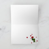 Carte San Valentín con rosa y corazones (Intérieur)