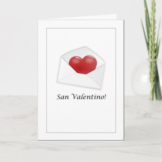 Carte San Valentino - Bonne Saint-Valentin Italien (Devant)