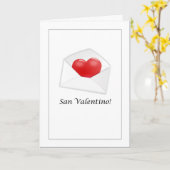 Carte San Valentino - Bonne Saint-Valentin Italien (Fleur jaune)
