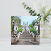 Carte Sanctuaire catholique Bom Jesus de Braga avec priè (Debout devant)