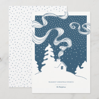 Carte Sanctuaire enneigé - Vœux chaleureux de Noël