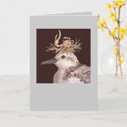 carte sanderling, Gidget (Fleur jaune)