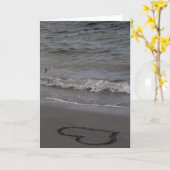 Carte Sandpiper en amour (Fleur jaune)