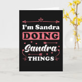 Carte Sandra (Fleur jaune)