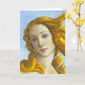 Carte Sandro Botticelli - Détail de la naissance de Vénu (Fleur jaune)