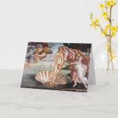 Carte Sandro Botticelli - Naissance de Vénus (Fleur jaune)
