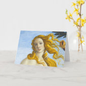 Carte Sandro Botticelli - Naissance de Vénus Gros plan (Fleur jaune)