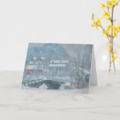 Carte Sandviken Norvège dans la neige (Fleur jaune)