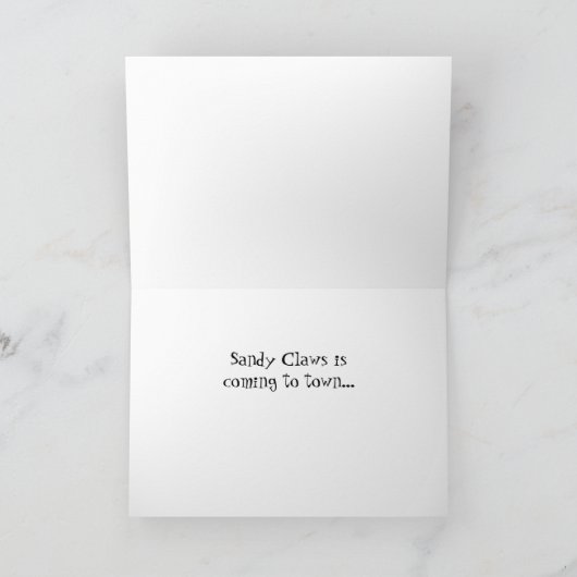Carte Sandy Claws (Intérieur)