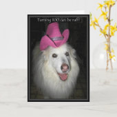 Carte *Sandy Dog - 100e anniversaire (Fleur jaune)
