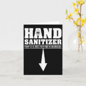 Carte Sanitizer à la main Funny Sarcastique Adulte Humou (Fleur jaune)