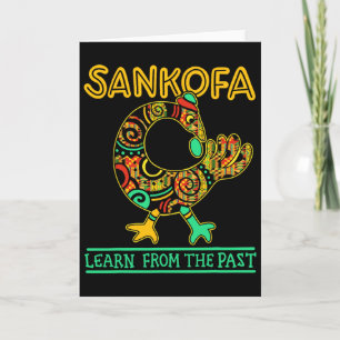 Carte Sankofa Oiseau Africain Mois de l'Histoire des Noi